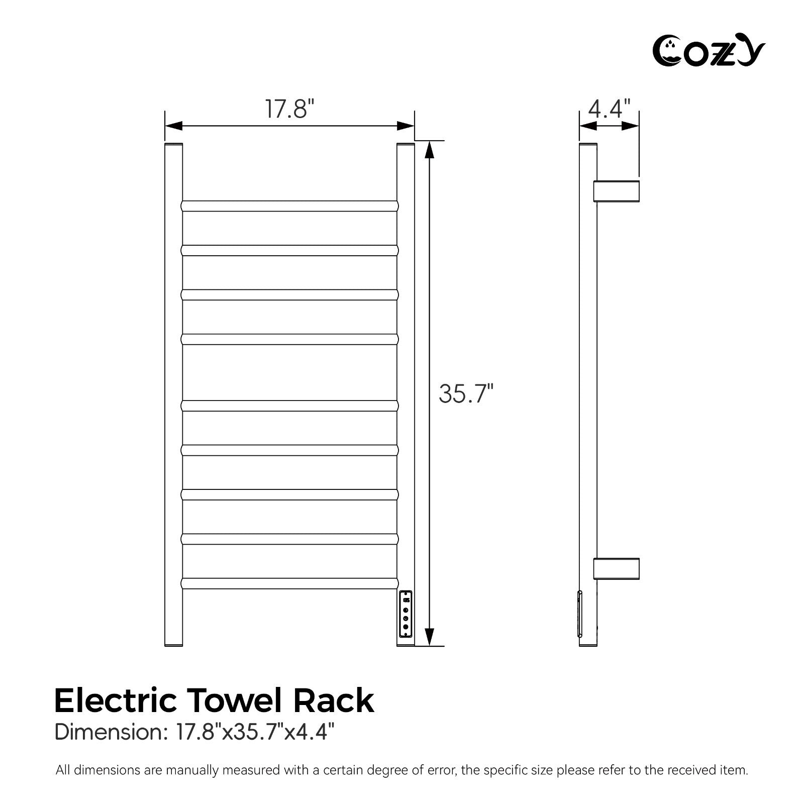 Cozy Electric Heated Towel Rack EB03