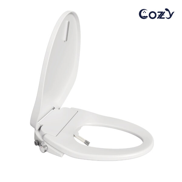 COZY Smart Bidet, Heated Seat, Adjustable Temperature, Feminine Wash, Self-Cleaning Nozzle, Night Light, Slow Close Lid, LS-SBWH04